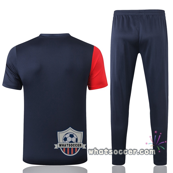 France + Pants Black Training T-Shirt Suit 2020-2021