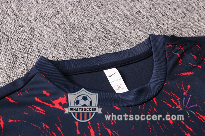France + Pants Black Training T-Shirt Suit 2020-2021