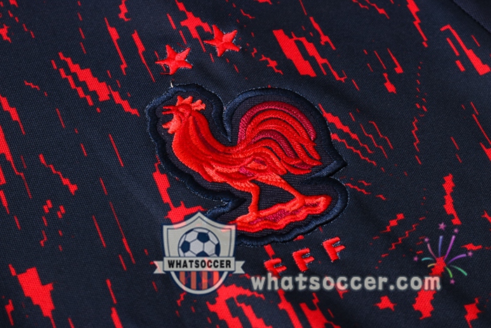 France + Pants Black Training T-Shirt Suit 2020-2021