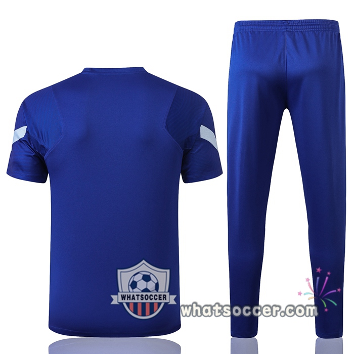 FC Chelsea + Pants Blue Training T-Shirt Suit 2020-2021