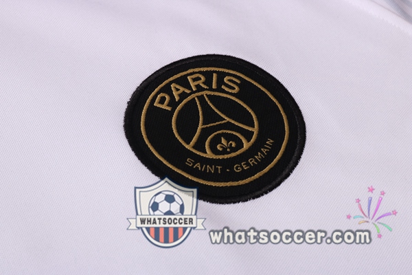 Paris PSG Jordan + Pants White Training T-Shirt Suit 2020-2021