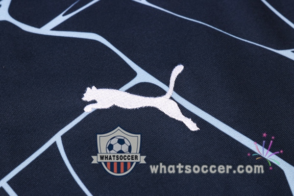 Manchester City + Pants Blue Royal Training T-Shirt Suit 2020-2021