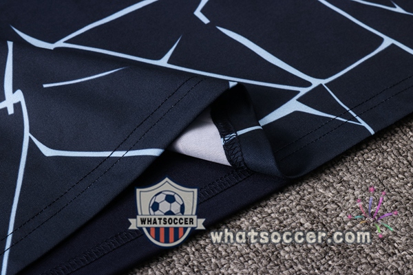 Manchester City + Pants Blue Royal Training T-Shirt Suit 2020-2021