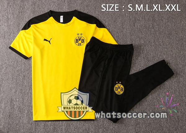 Dortmund BVB + Pants Yellow Training T-Shirt Suit 2020-2021