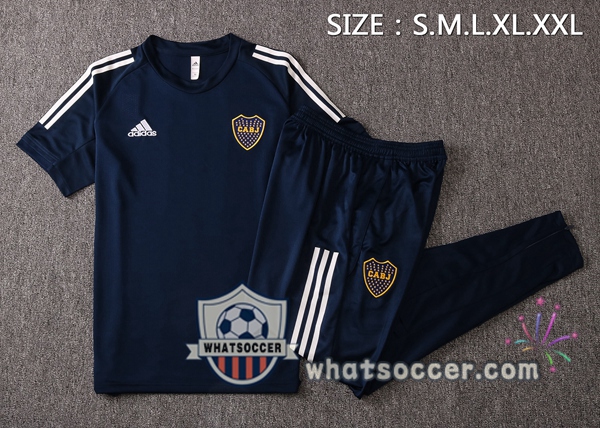 Boca Juniors + Pants Blue Royal Training T-Shirt Suit 2020-2021