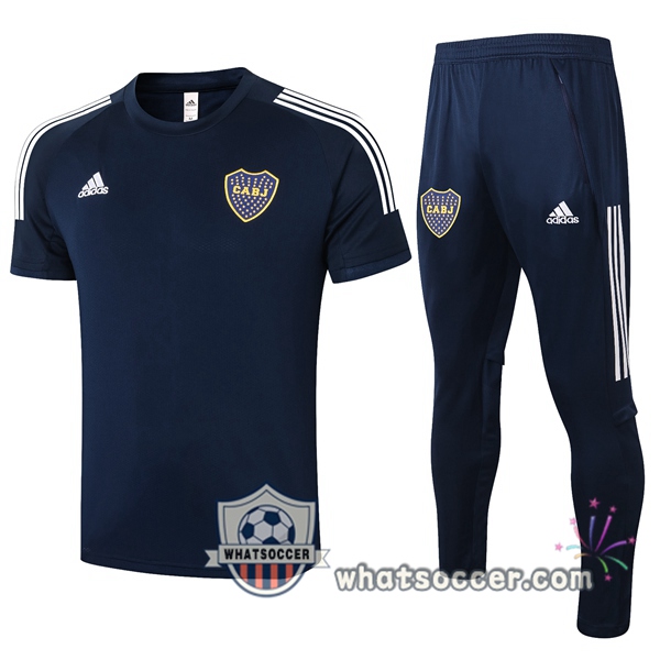 Boca Juniors + Pants Blue Royal Training T-Shirt Suit 2020-2021