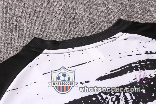 Juventus + Pants Black White Training T-Shirt Suit 2020-2021