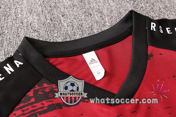 Arsenal + Pants Red Black Training T-Shirt Suit 2020-2021