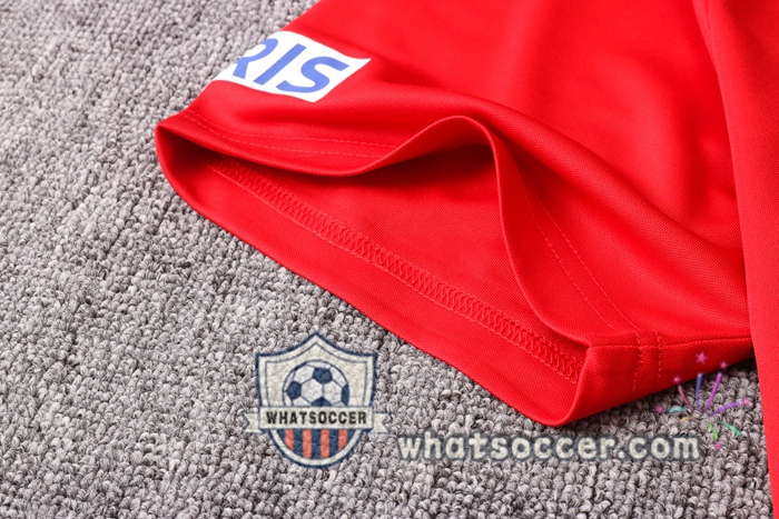 Paris PSG Jordan + Pants Red Training T-Shirt Suit 2020-2021