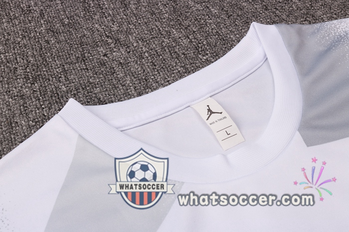 Paris PSG Jordan White Training T-Shirt Suit 2020-2021