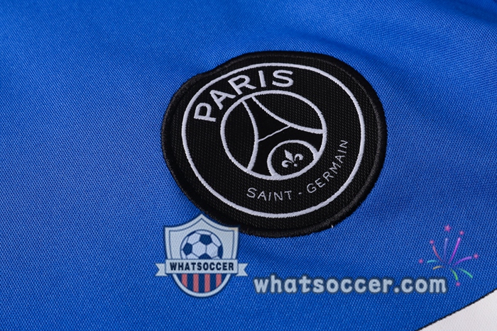 Paris PSG Blue White Training T-Shirt Suit 2020-2021
