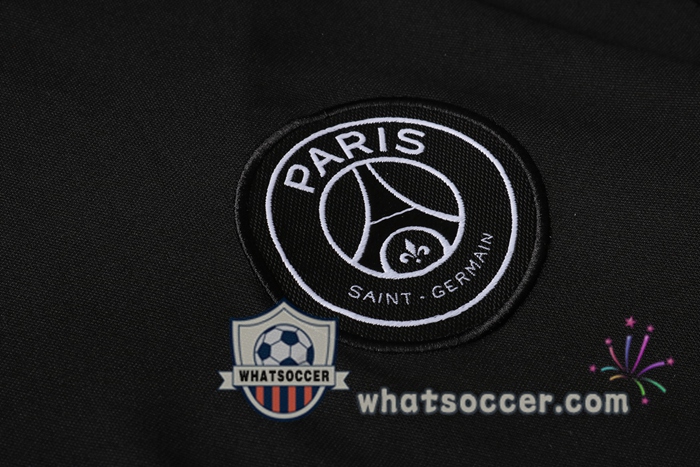 Paris PSG Black White Training T-Shirt Suit 2020-2021