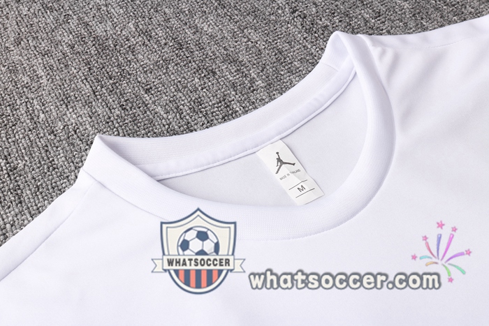 Paris PSG White Blue Training T-Shirt Suit 2020-2021