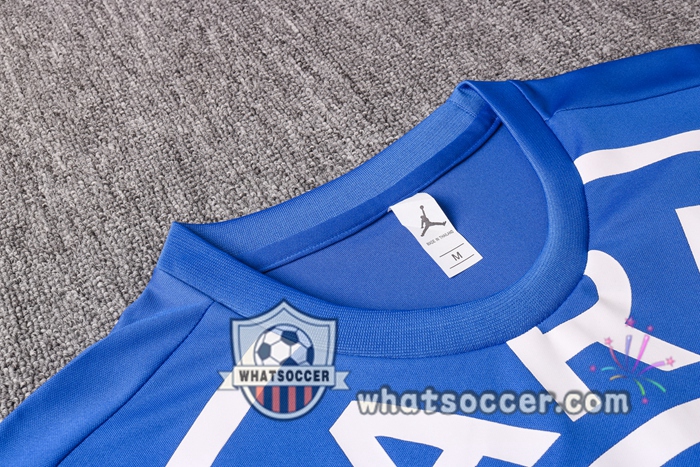 Paris PSG Jordan Blue Training T-Shirt Suit 2020-2021