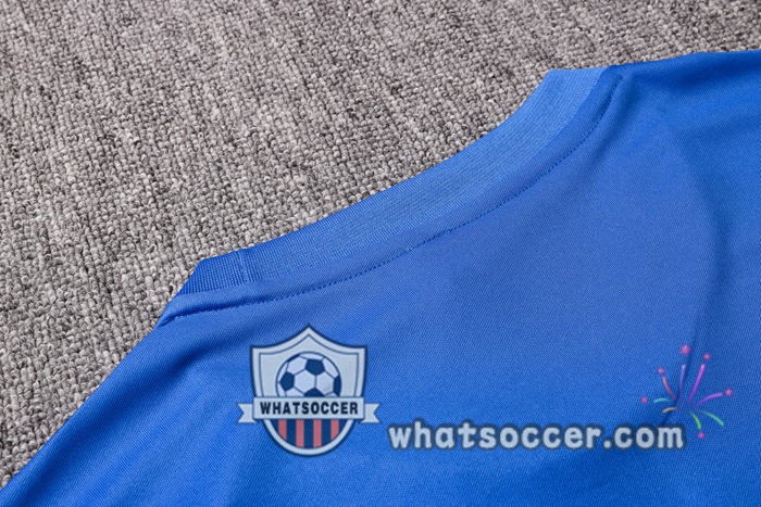 Paris PSG Jordan Blue Training T-Shirt Suit 2020-2021