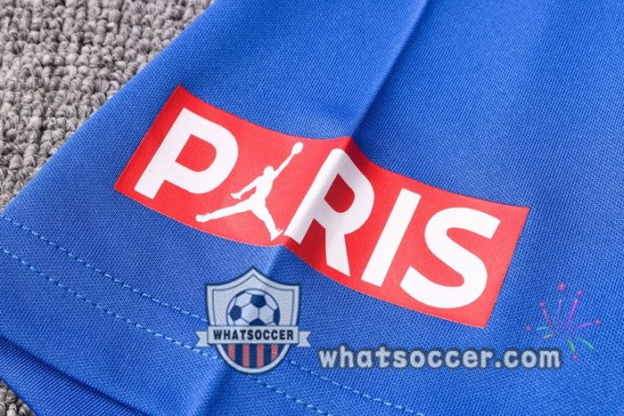 Paris PSG Jordan Blue Training T-Shirt Suit 2020-2021