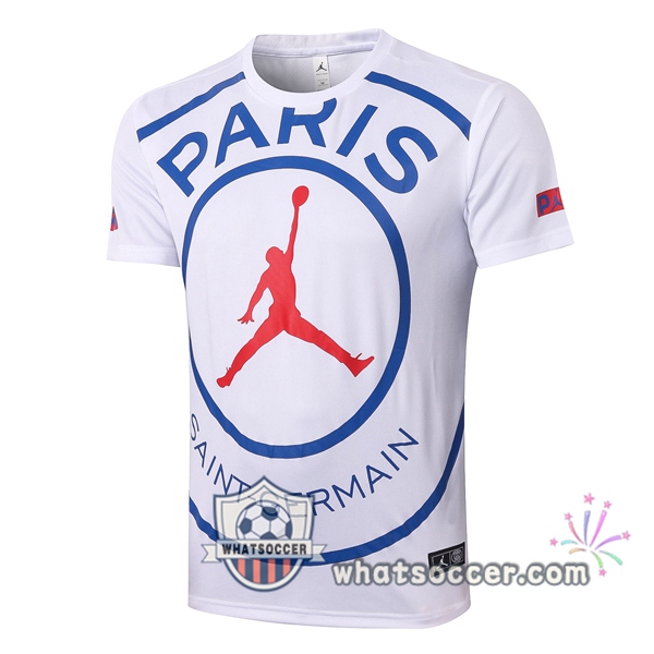JORDAN Paris PSG White Training T-Shirts 2020-2021