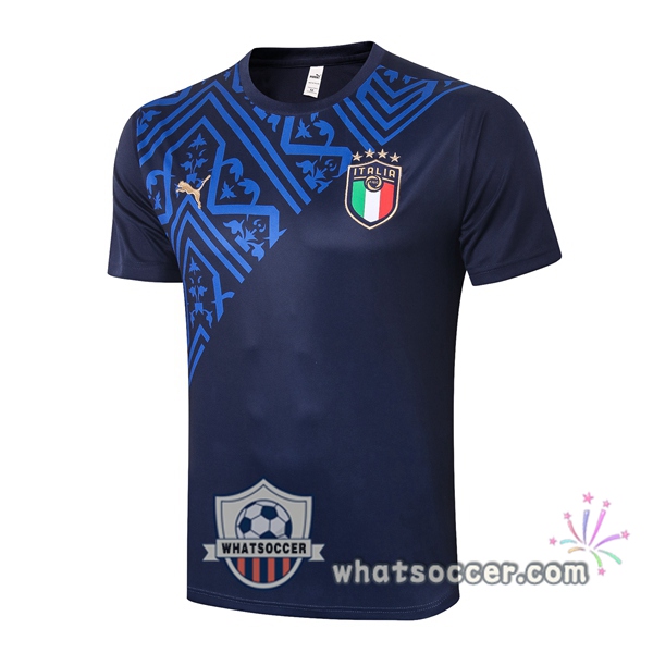 Italy Blue Royal Training T-Shirts 2020-2021