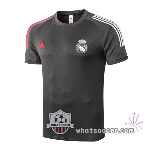 Real Madrid Dark Gray Training T-Shirts 2020-2021