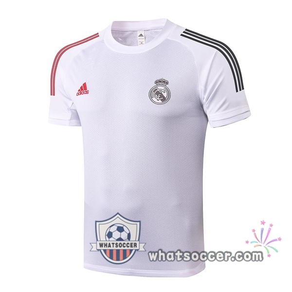 Real Madrid White Training T-Shirts 2020-2021