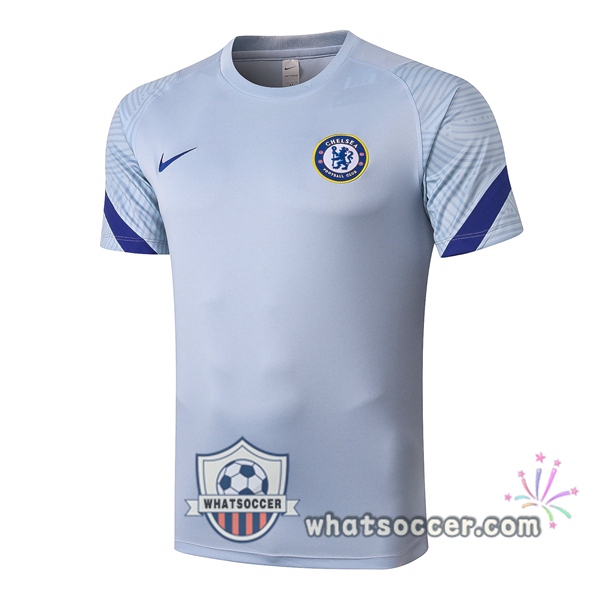 FC Chelsea Light Gray Training T-Shirts 2020-2021