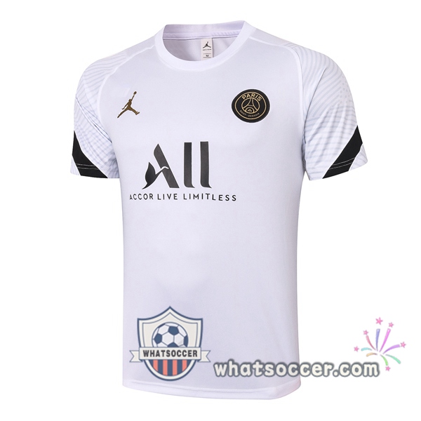 JORDAN Paris PSG White Training T-Shirts 2020-2021