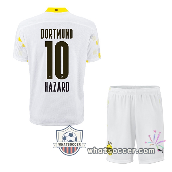 Dortmund BVB (Hazard 10) Kids Third Soccer Jerseys 2020-2021