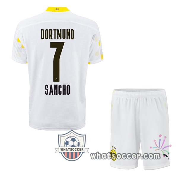 Dortmund BVB (Sancho 7) Kids Third Soccer Jerseys 2020-2021