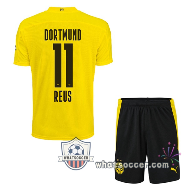 Dortmund BVB (Reus 11) Kids Home Soccer Jerseys 2020-2021