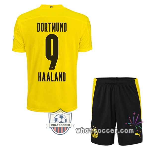 Dortmund BVB (Haaland 9) Kids Home Soccer Jerseys 2020-2021