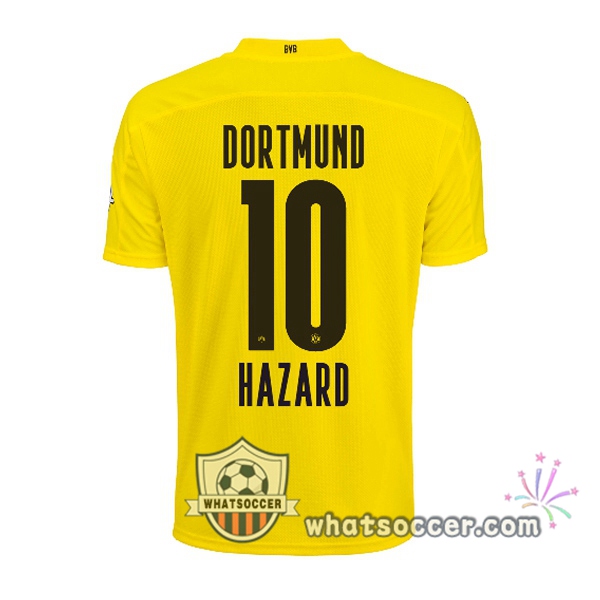 Dortmund BVB (Hazard 10) Home Soccer Jerseys 2020-2021