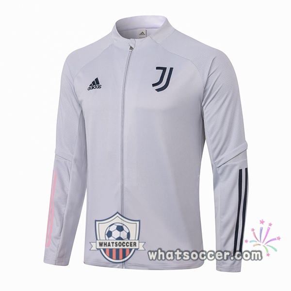 Juventus Light Gray Soccer Jacket 2020-2021