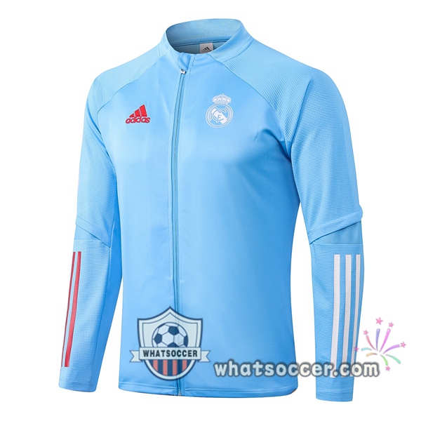 Real Madrid Light Blue Soccer Jacket 2020-2021