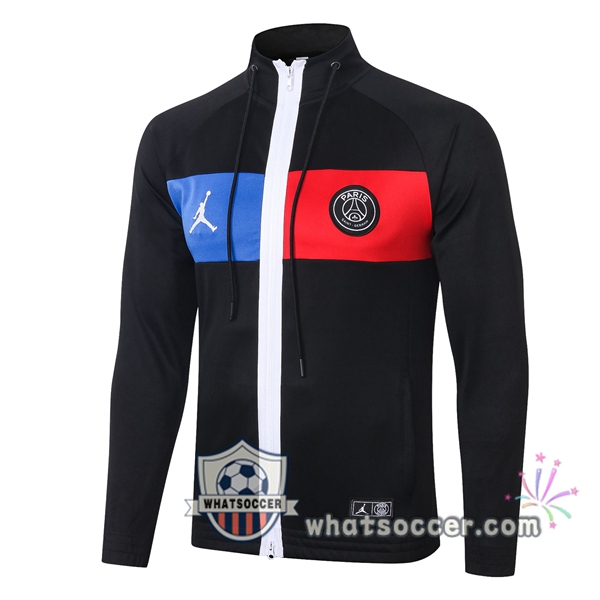 JORDAN Paris PSG Black Soccer Jacket 2020-2021