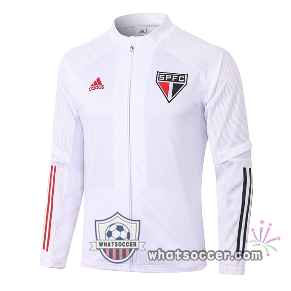 Sao Paulo FC White Soccer Jacket 2020-2021
