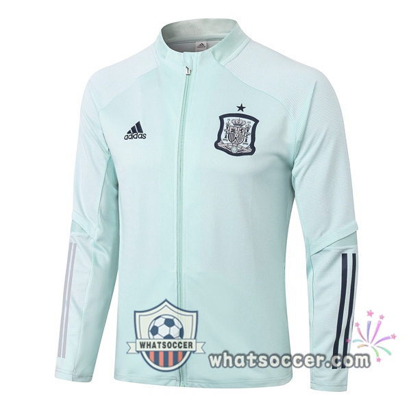 Spain Light Green Soccer Jacket 2020-2021
