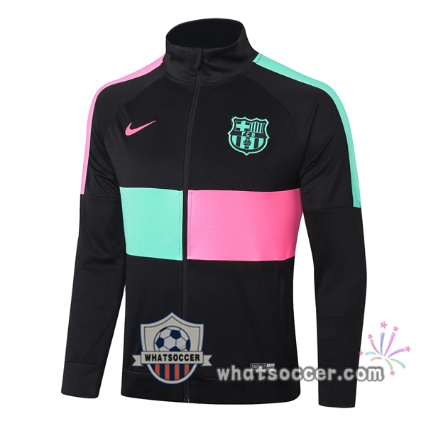 FC Barcelona Black Green Rose Soccer Jacket 2020-2021