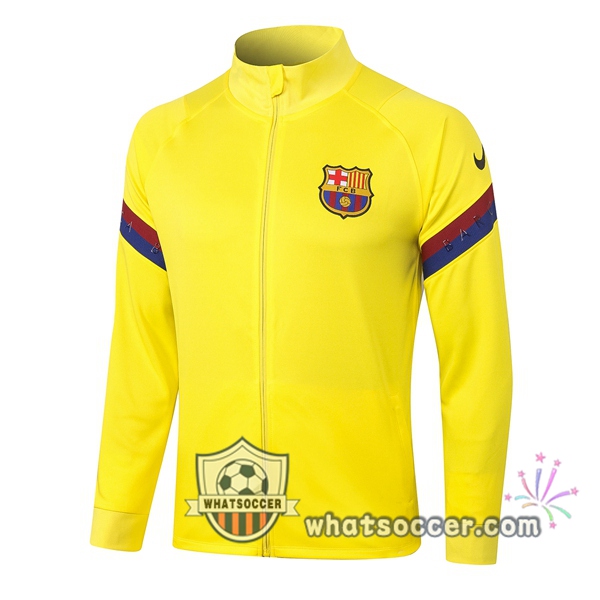 FC Barcelona Yellow Soccer Jacket 2020-2021