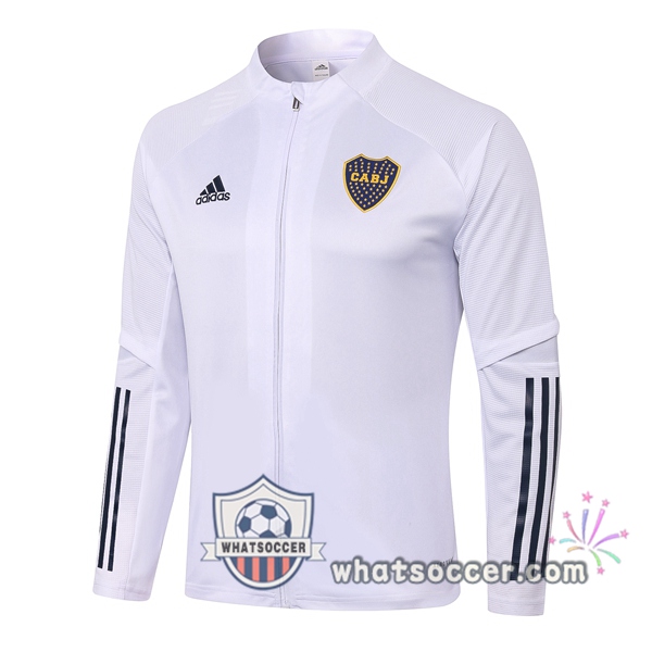 Boca Juniors White Soccer Jacket 2020-2021