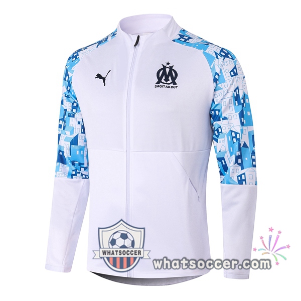 Olympique de Marseille White Soccer Jacket 2020-2021