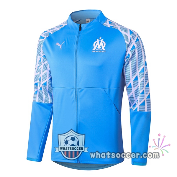 Olympique de Marseille Blue Soccer Jacket 2020-2021