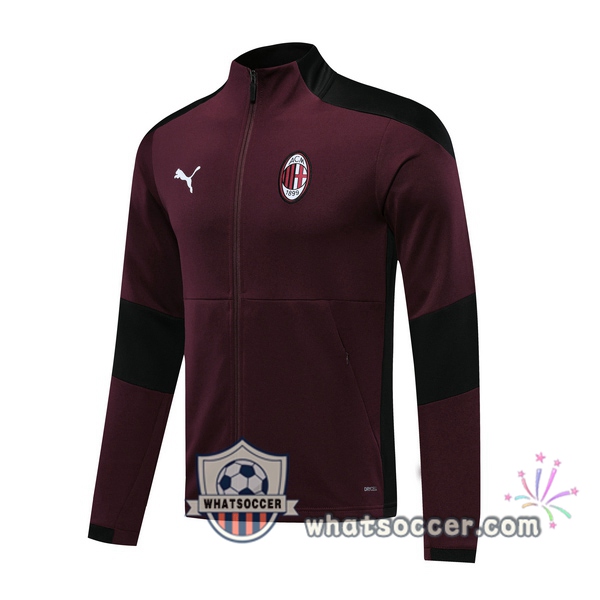 AC Milan Red Soccer Jacket 2020-2021