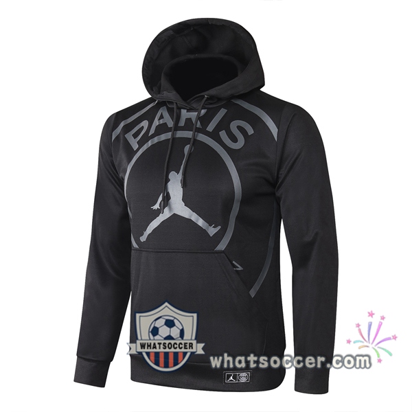 JORDAN Paris PSG Black Hooded Jacket 2020-2021