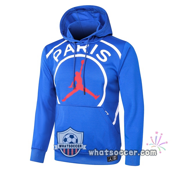 JORDAN Paris PSG Blue Hooded Jacket 2020-2021