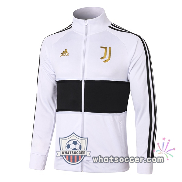 Juventus White Black Soccer Jacket 2020-2021