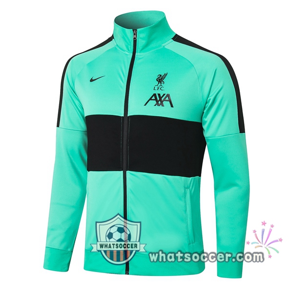 FC Liverpool Green Black Soccer Jacket 2020-2021