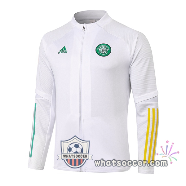 Celtic FC White Soccer Jacket 2020-2021