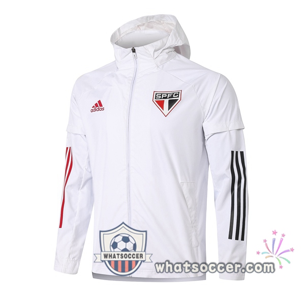 Sao Paulo FC White Windbreaker 2020-2021