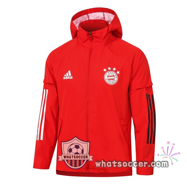 Bayern Munich Red Windbreaker 2020-2021