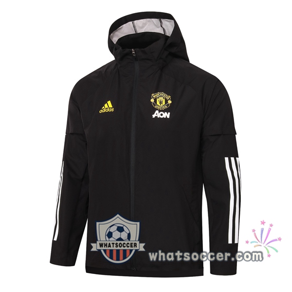 Manchester United Black Windbreaker 2020-2021